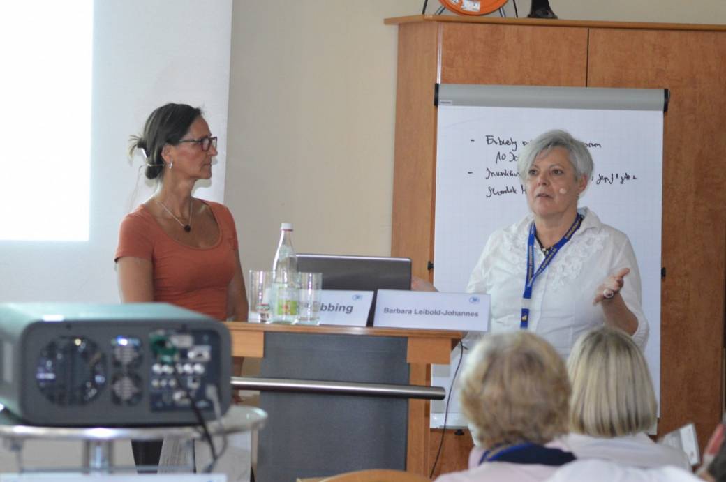 Tanja Ebbing mit Barbara Leibold-Johannes, Bestpractice Unternehmensnachfolge
