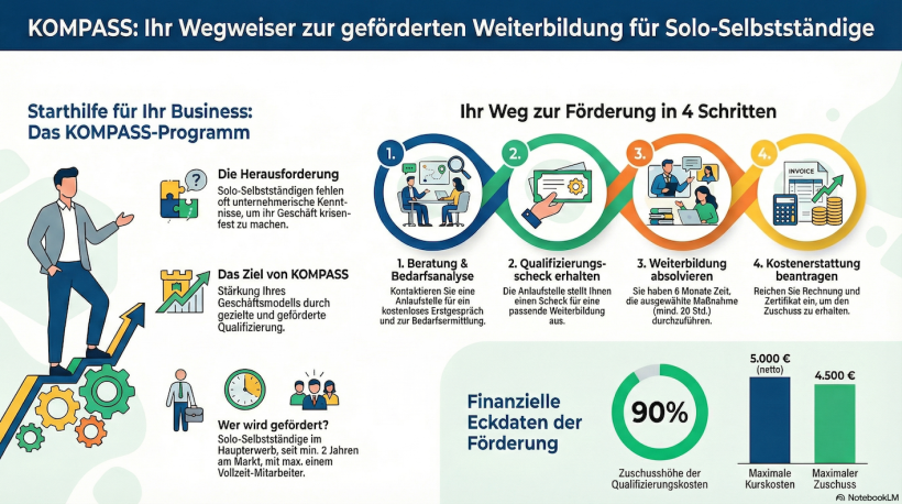 Kompassförderung 2025: Zuschüsse für Digitalisierung und Innovation